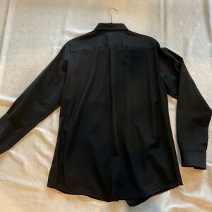 Theory Bergdorf Goodman Wool Stretch Crepe Men’s Style Placket Slim Fit NWOTL